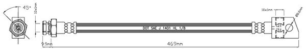 MOTAQUIP Pidurivoolik VBH868