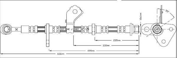 MOTAQUIP Тормозной шланг VBJ142