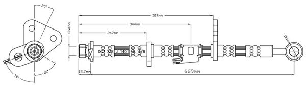 MOTAQUIP Pidurivoolik VBJ215