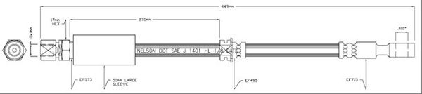 MOTAQUIP Pidurivoolik VBJ256