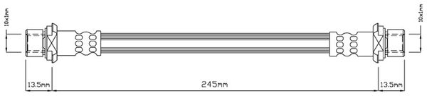 MOTAQUIP Тормозной шланг VBJ272