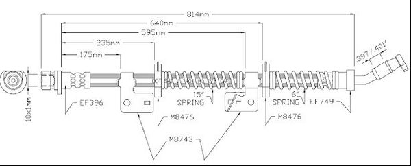 MOTAQUIP Pidurivoolik VBJ316