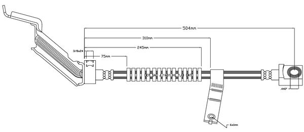 MOTAQUIP Pidurivoolik VBJ483