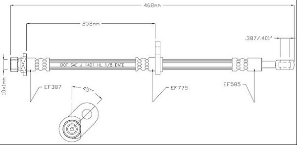 MOTAQUIP Pidurivoolik VBJ514