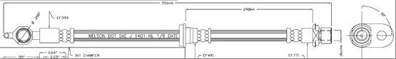 MOTAQUIP Тормозной шланг VBJ612