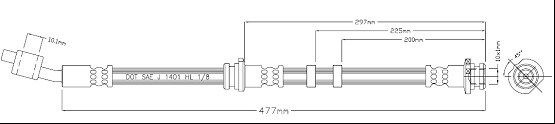 MOTAQUIP Pidurivoolik VBJ630