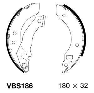 MOTAQUIP Piduriklotside komplekt VBS186