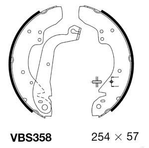 MOTAQUIP Комплект тормозных колодок VBS358