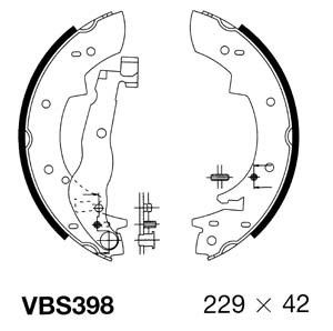 MOTAQUIP Piduriklotside komplekt VBS398