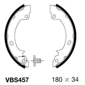 MOTAQUIP Комплект тормозных колодок VBS457