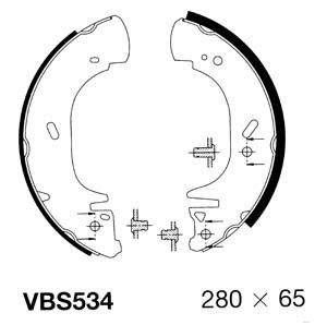 MOTAQUIP Piduriklotside komplekt VBS534