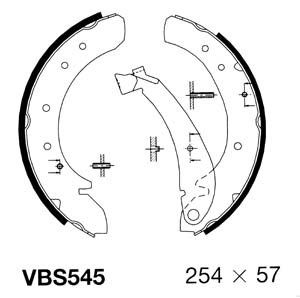 MOTAQUIP Комплект тормозных колодок VBS545