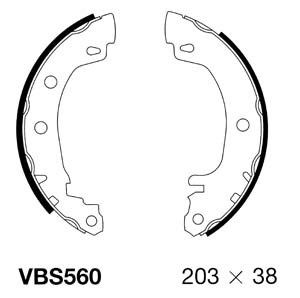 MOTAQUIP Комплект тормозных колодок VBS560