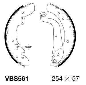 MOTAQUIP Комплект тормозных колодок VBS561