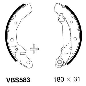 MOTAQUIP Комплект тормозных колодок VBS583