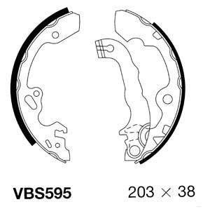 MOTAQUIP Комплект тормозных колодок VBS595