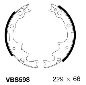 MOTAQUIP Комплект тормозных колодок VBS598