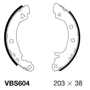 MOTAQUIP Комплект тормозных колодок VBS604