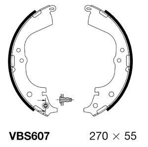 MOTAQUIP Комплект тормозных колодок VBS607