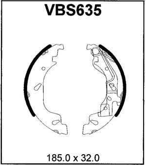 MOTAQUIP Piduriklotside komplekt VBS635