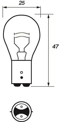 MOTAQUIP Лампа накаливания, фара дневного освещения VBU380