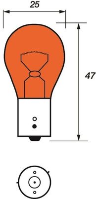 MOTAQUIP Лампа накаливания, фонарь указателя поворота VBU581
