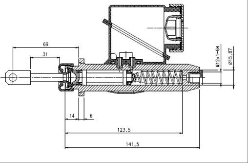 MOTAQUIP Главный цилиндр, система сцепления VCM122