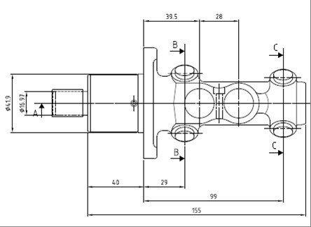 MOTAQUIP Peapiduri silinder VMC113