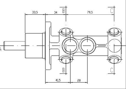 MOTAQUIP Peapiduri silinder VMC150