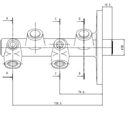 MOTAQUIP Peapiduri silinder VMC168