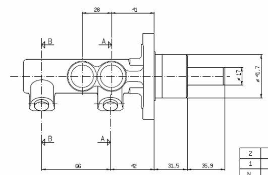 MOTAQUIP Peapiduri silinder VMC189