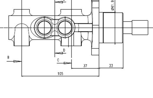 MOTAQUIP Главный тормозной цилиндр VMC202