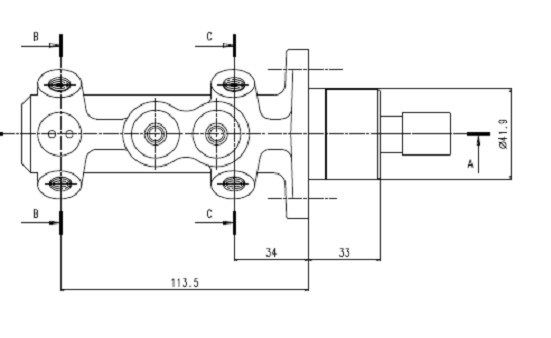 MOTAQUIP Peapiduri silinder VMC206