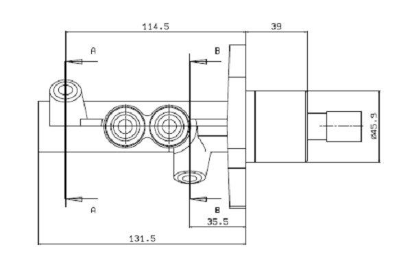 MOTAQUIP Главный тормозной цилиндр VMC215