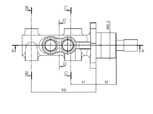 MOTAQUIP Главный тормозной цилиндр VMC224