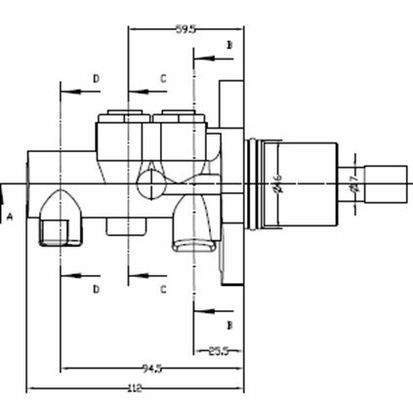 MOTAQUIP Peapiduri silinder VMC236