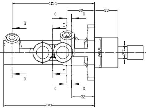 MOTAQUIP Peapiduri silinder VMC254