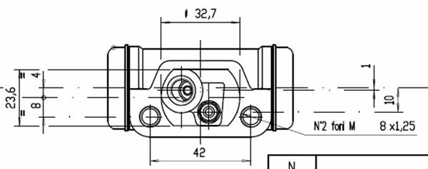 MOTAQUIP Колесный тормозной цилиндр VWC312