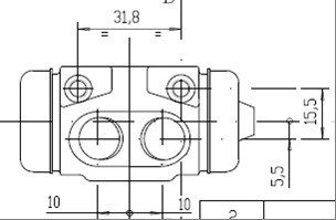 MOTAQUIP Колесный тормозной цилиндр VWC441