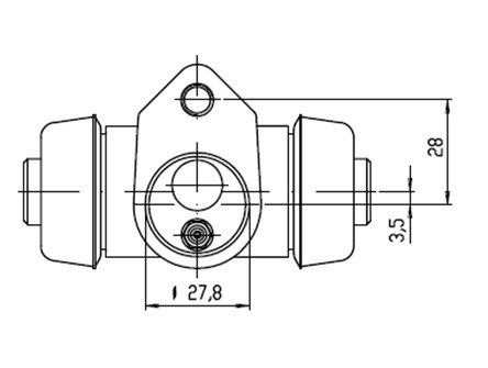 MOTAQUIP Колесный тормозной цилиндр VWC465