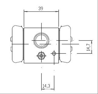 MOTAQUIP Колесный тормозной цилиндр VWC481