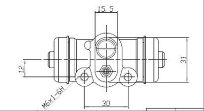 MOTAQUIP Колесный тормозной цилиндр VWC500