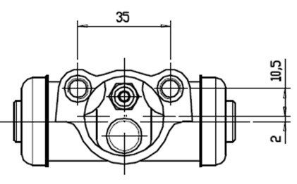 MOTAQUIP Колесный тормозной цилиндр VWC506