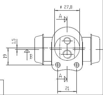 MOTAQUIP Колесный тормозной цилиндр VWC526