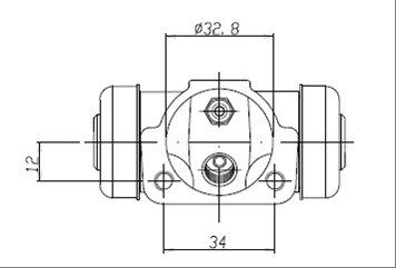 MOTAQUIP Колесный тормозной цилиндр VWC622