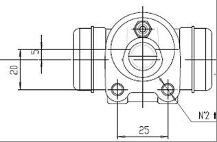 MOTAQUIP Колесный тормозной цилиндр VWC732