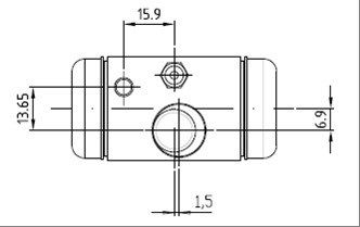 MOTAQUIP Колесный тормозной цилиндр VWC758