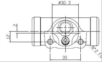 MOTAQUIP Колесный тормозной цилиндр VWC802