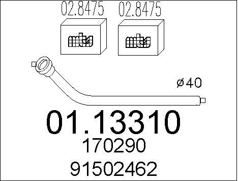 MTS Heitgaasitoru 01.13310