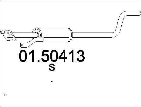 MTS Средний глушитель выхлопных газов 01.50413